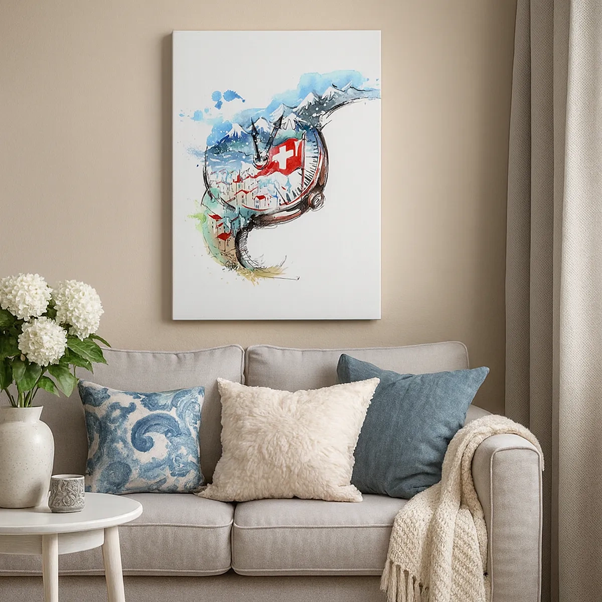 Vászonkép - Svájci szellemiség - 50x70 cm