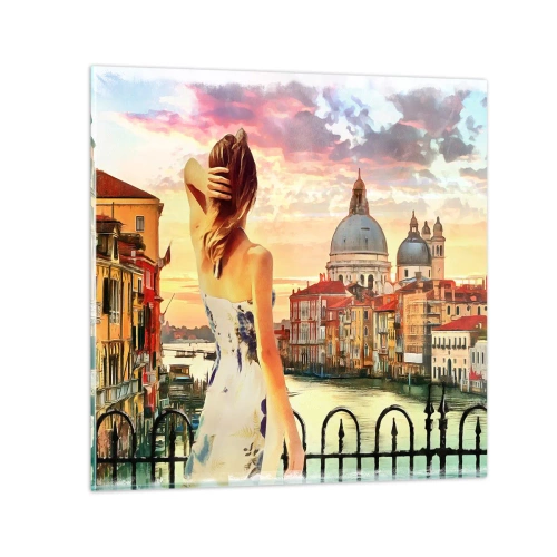 Üveg kép - Ha kaland akkor csak a … - 70x70 cm