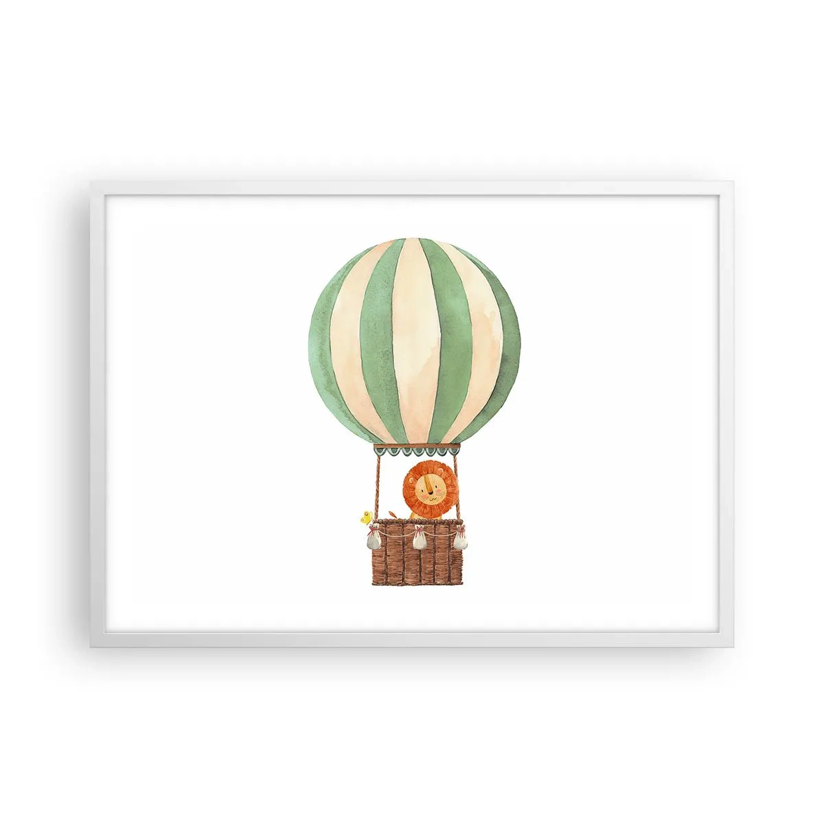 Poszter fekete keretben - Leon utazásai - 70x50 cm