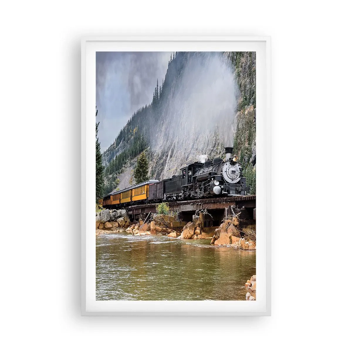 Poszter fekete keretben - Hova? Hova? - 61x91 cm