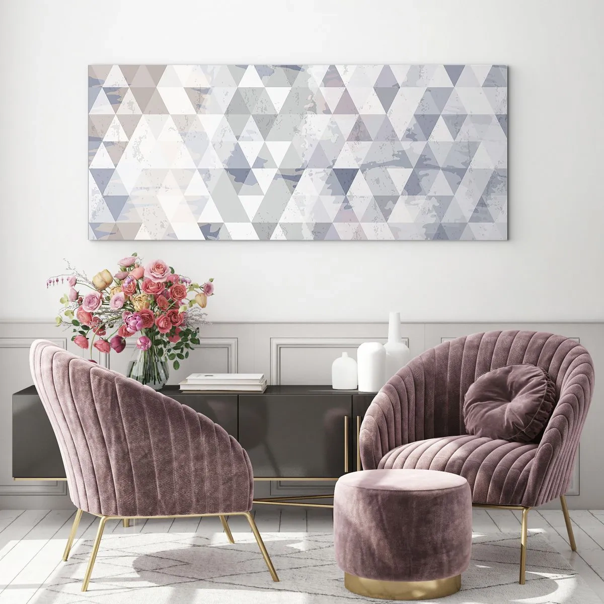 Üveg kép - Hármas ritmusban - 140x50 cm