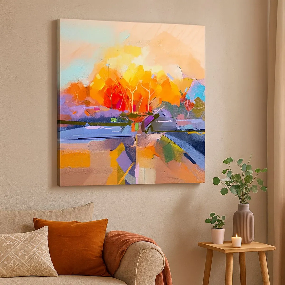 Vászonkép - Ősz lett - 30x30 cm