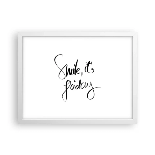 Poszter fekete keretben - Igazi öröm - 40x30 cm