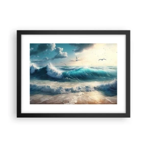 Poszter fehér keretben - Zaj csak neked - 40x30 cm