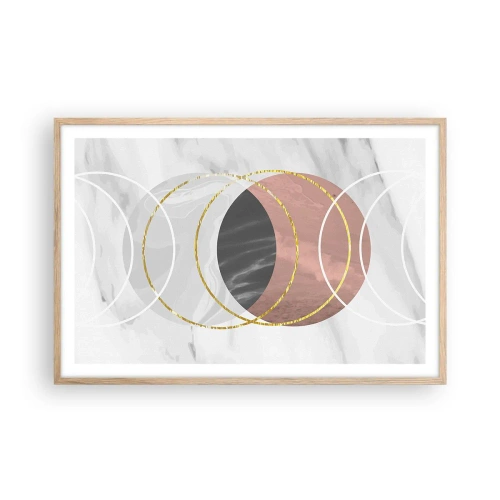 Poszter világos tölgy keretben - A szférák zenéje - 91x61 cm