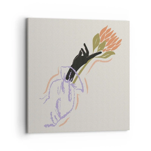 Vászonkép - Egy testvéri érintés - 70x70 cm