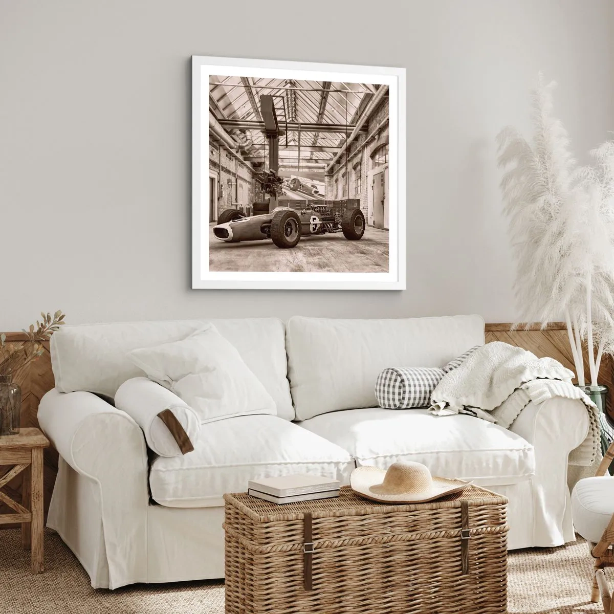 Poszter fekete keretben - A győztes pihenője - 60x60 cm