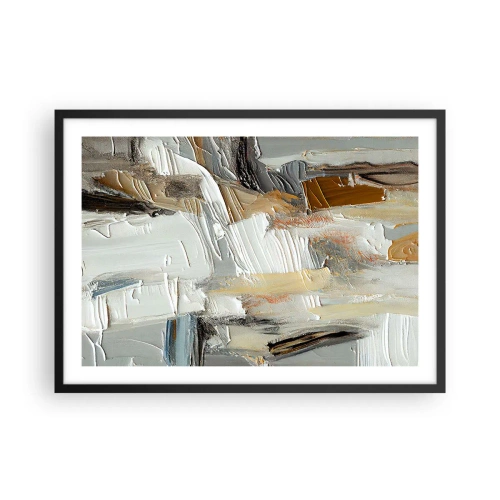Poszter fehér keretben - Színes rétegződés - 70x50 cm