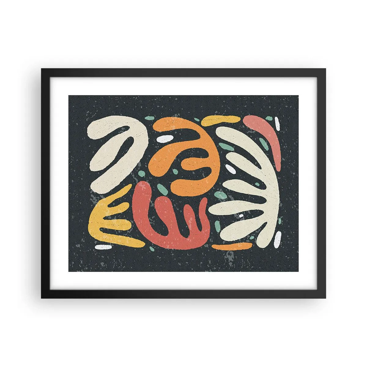 Poszter fehér keretben - Kompozíció - mindjárt elkaplak - 50x40 cm