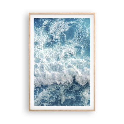 Poszter világos tölgy keretben - Vidáman és ugrálva - 61x91 cm