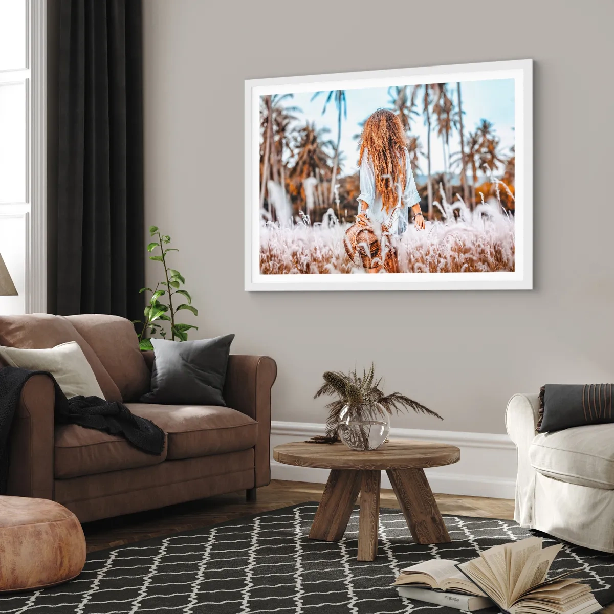 Poszter fekete keretben - Fűbolyhból született - 100x70 cm