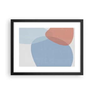 Poszter fehér keretben - Pasztell kapcsolatok - 40x30 cm