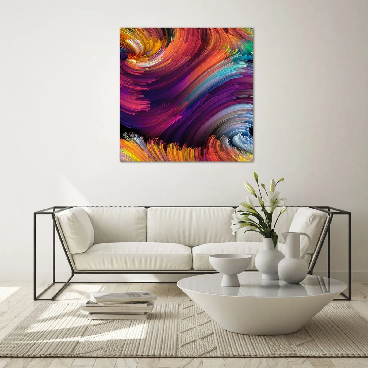 Üveg kép - Egy új világ kezdete - 40x40 cm