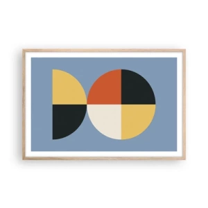 Poszter világos tölgy keretben - Nézd és számolj - 91x61 cm