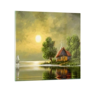 Üveg kép - Gyönyörű, mint egy képen - 30x30 cm