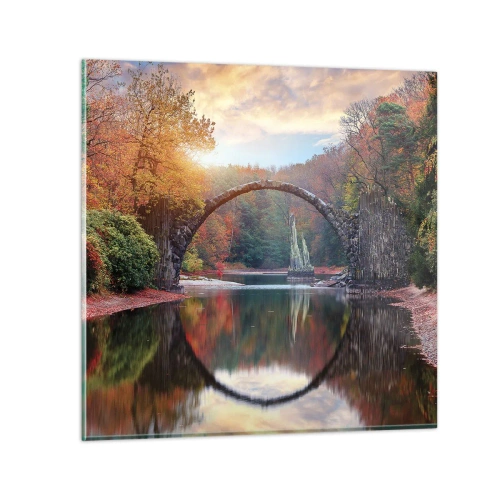 Üveg kép - A tükör másik oldalán - 70x70 cm