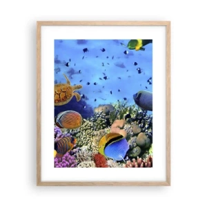 Poszter világos tölgy keretben - És mit tudunk az életről... - 40x50 cm