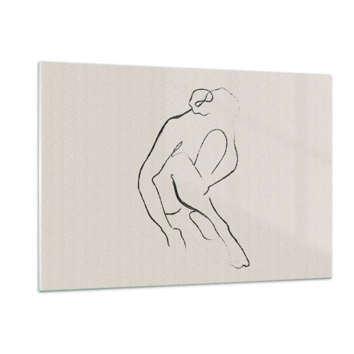 Üveg kép - Intim vázlat - 120x80 cm