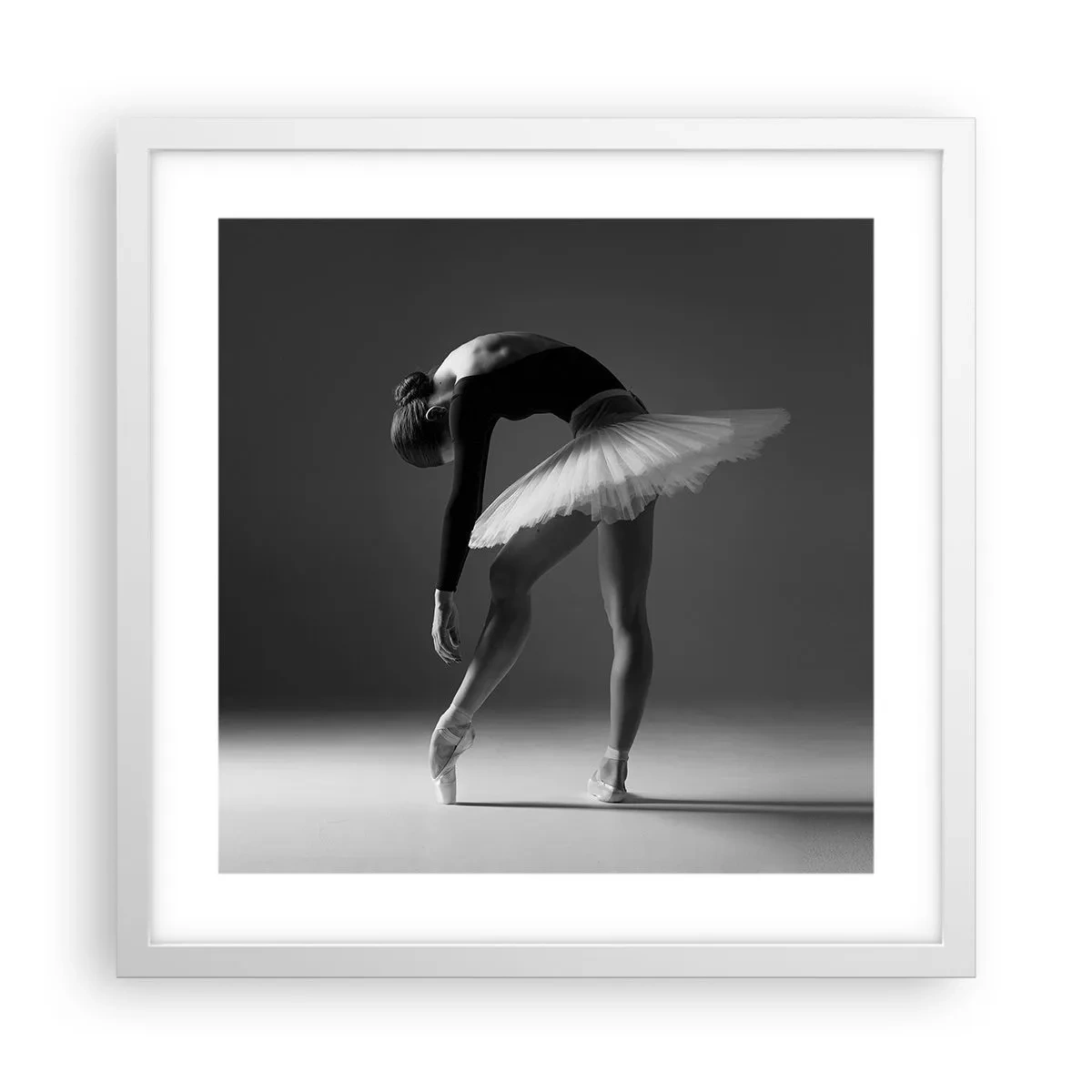 Poszter fekete keretben - Bella balerina - 40x40 cm