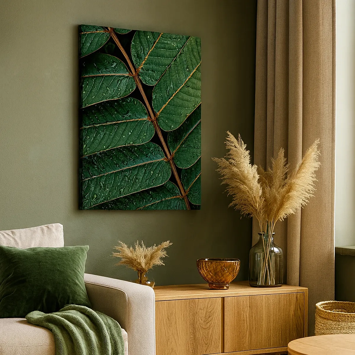 Vászonkép - Zöld ritmusban - 50x70 cm