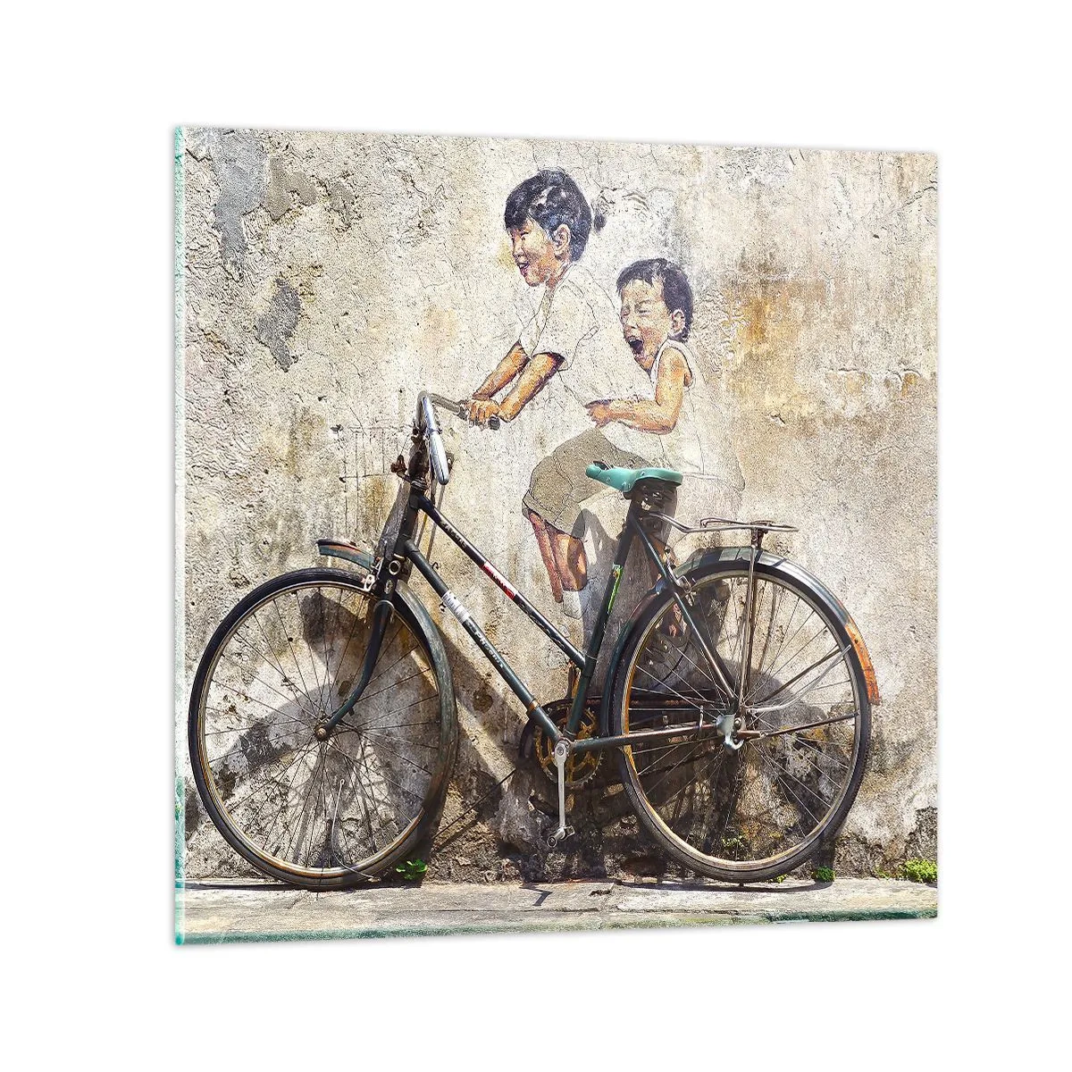 Üveg kép - Igaz, vagy hamis? - 40x40 cm