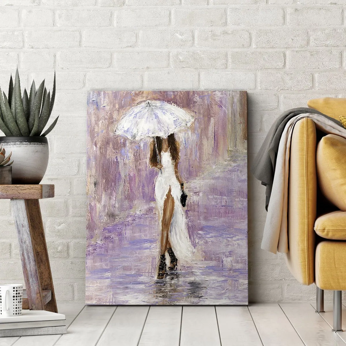 Vászonkép - A liliomos esőben - 50x70 cm