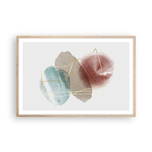 Poszter világos tölgy keretben - Az űr koralljai - 91x61 cm