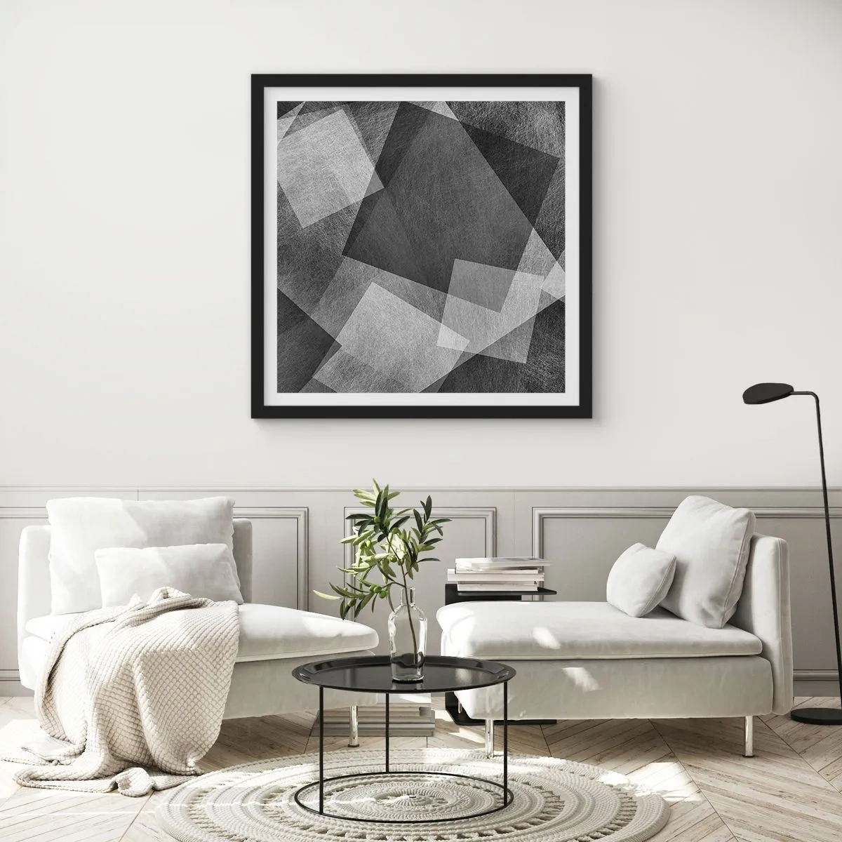 Poszter fehér keretben - A tartósság és a rend örök szimbóluma - 50x50 cm