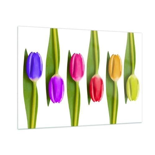 Üveg kép - Szivárvány kompozíció - 100x70 cm