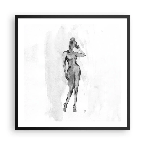 Poszter fehér keretben - A nőiesség ideáljának nyomában - 60x60 cm