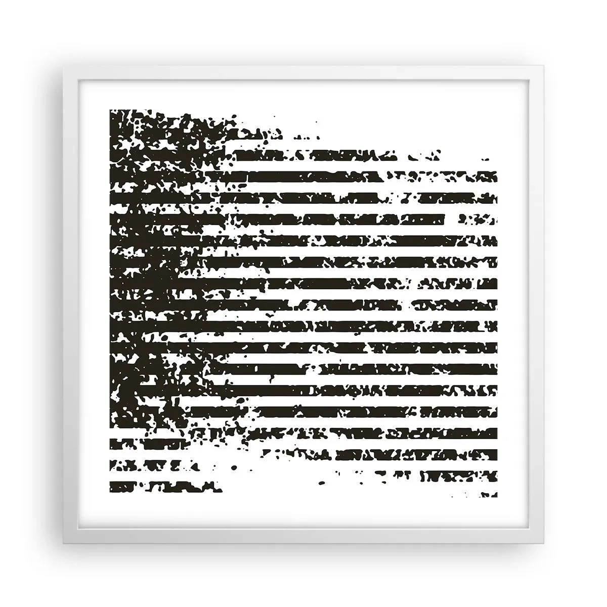 Poszter fekete keretben - Ritmus és zaj - 50x50 cm