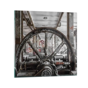 Üveg kép - A gyár titkos élete - 60x60 cm