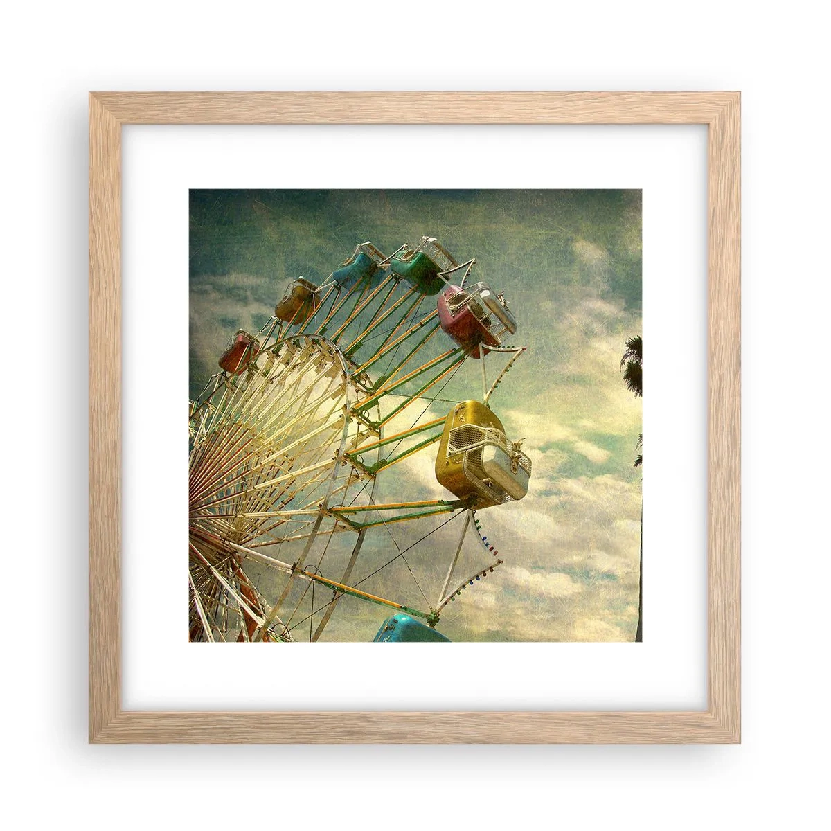 Poszter világos tölgy keretben - Lesz, lesz mulatság.... - 30x30 cm