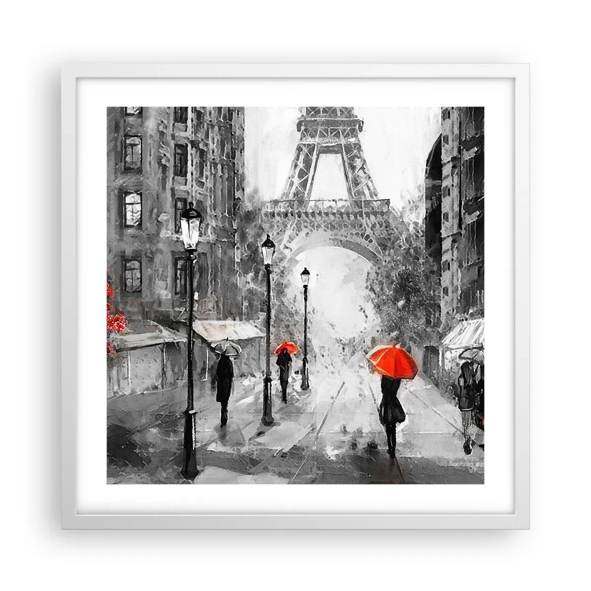 Poszter fekete keretben - Minden út hozzá vezet - 50x50 cm