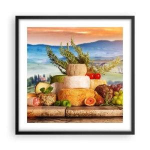 Poszter fehér keretben - Az olasz életöröm - 50x50 cm