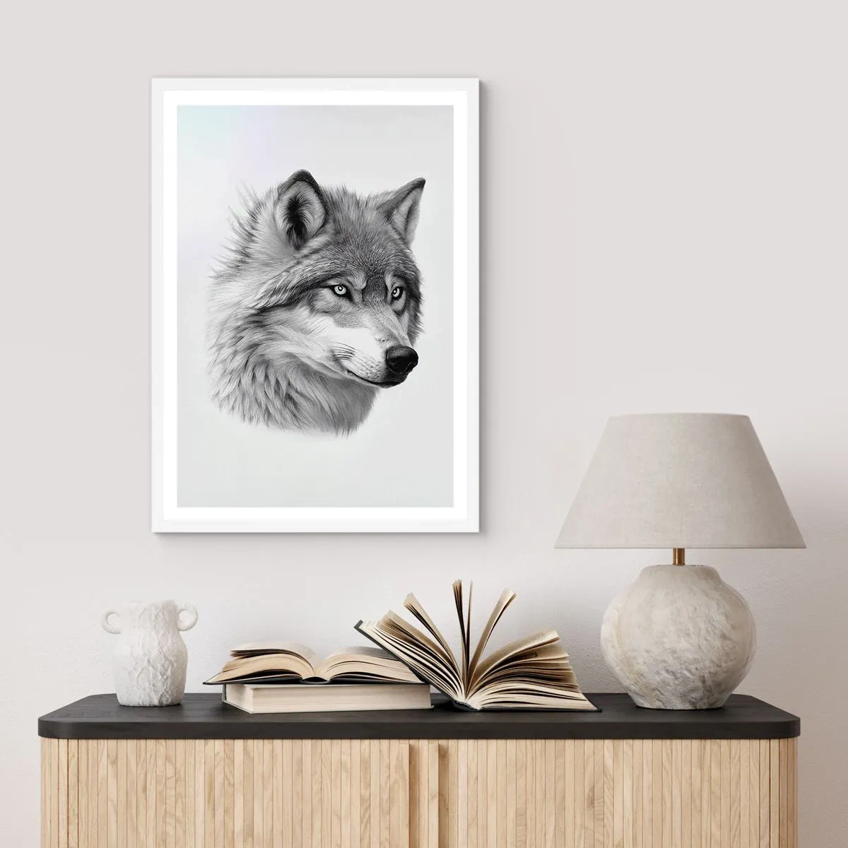 Poszter fekete keretben - Alfa - kétségtelenül - 40x50 cm