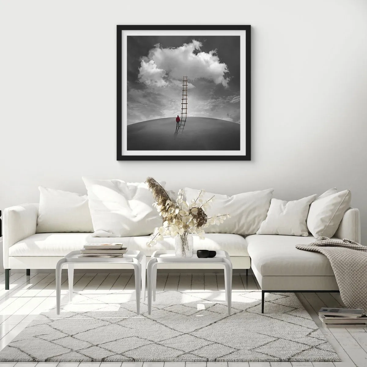 Poszter fehér keretben - Minden lehetséges - 40x40 cm