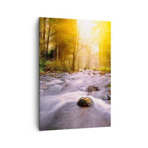 Vászonkép - Malachit ezüst és arany keretben - 50x70 cm