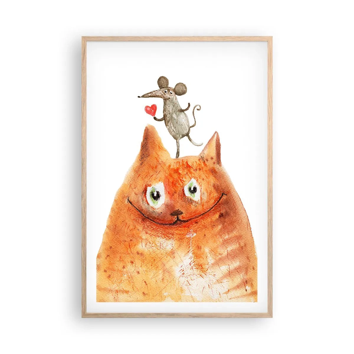 Poszter világos tölgy keretben - A szerelem paradoxonjai - 61x91 cm