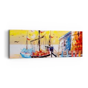 Vászonkép - Boldog visszatérés - 90x30 cm