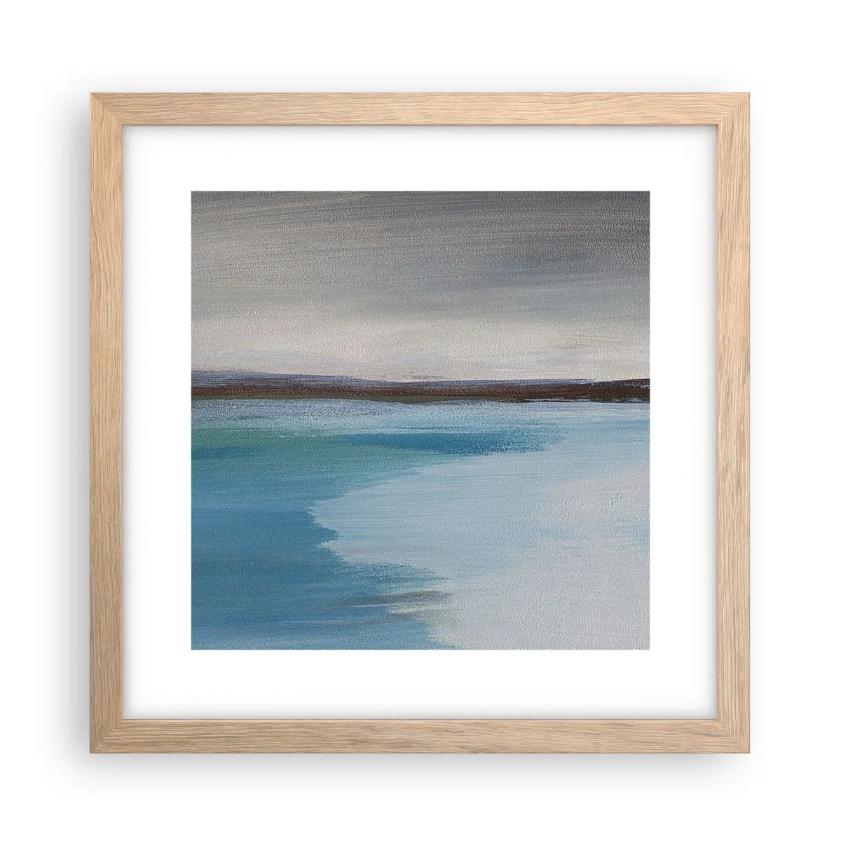 Poszter világos tölgy keretben - Vízszintes tájkép - 30x30 cm