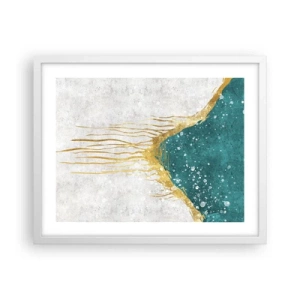 Poszter fekete keretben - Aranyló dagály - 50x40 cm