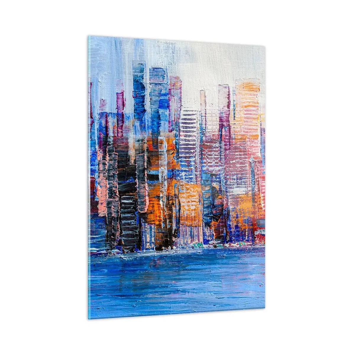 Üveg kép - Egy vidám metropolisz - 50x70 cm