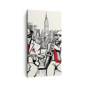 Vászonkép - New York-i improvizáció - 45x80 cm
