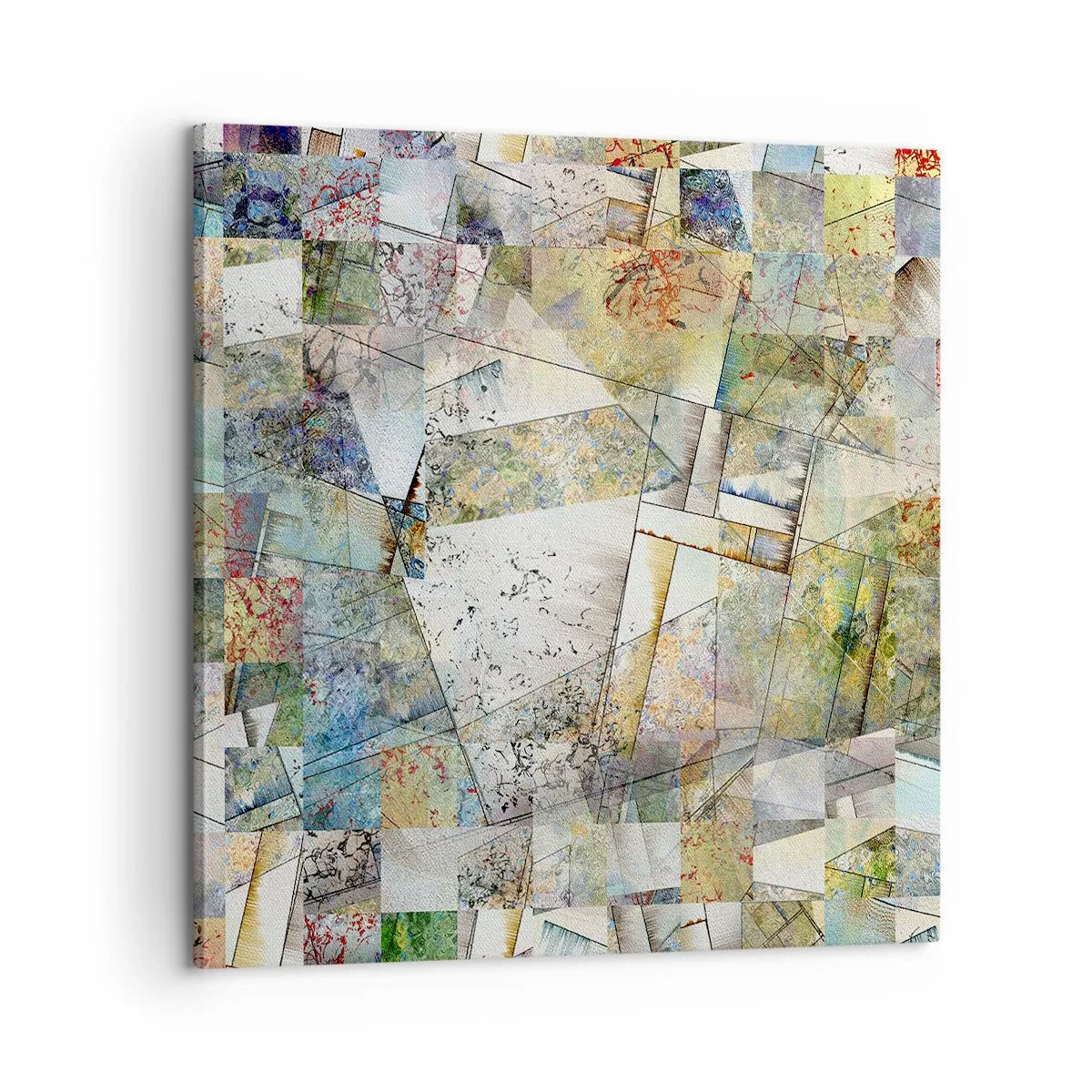 Vászonkép - Geometrikus átrendeződés - 60x60 cm