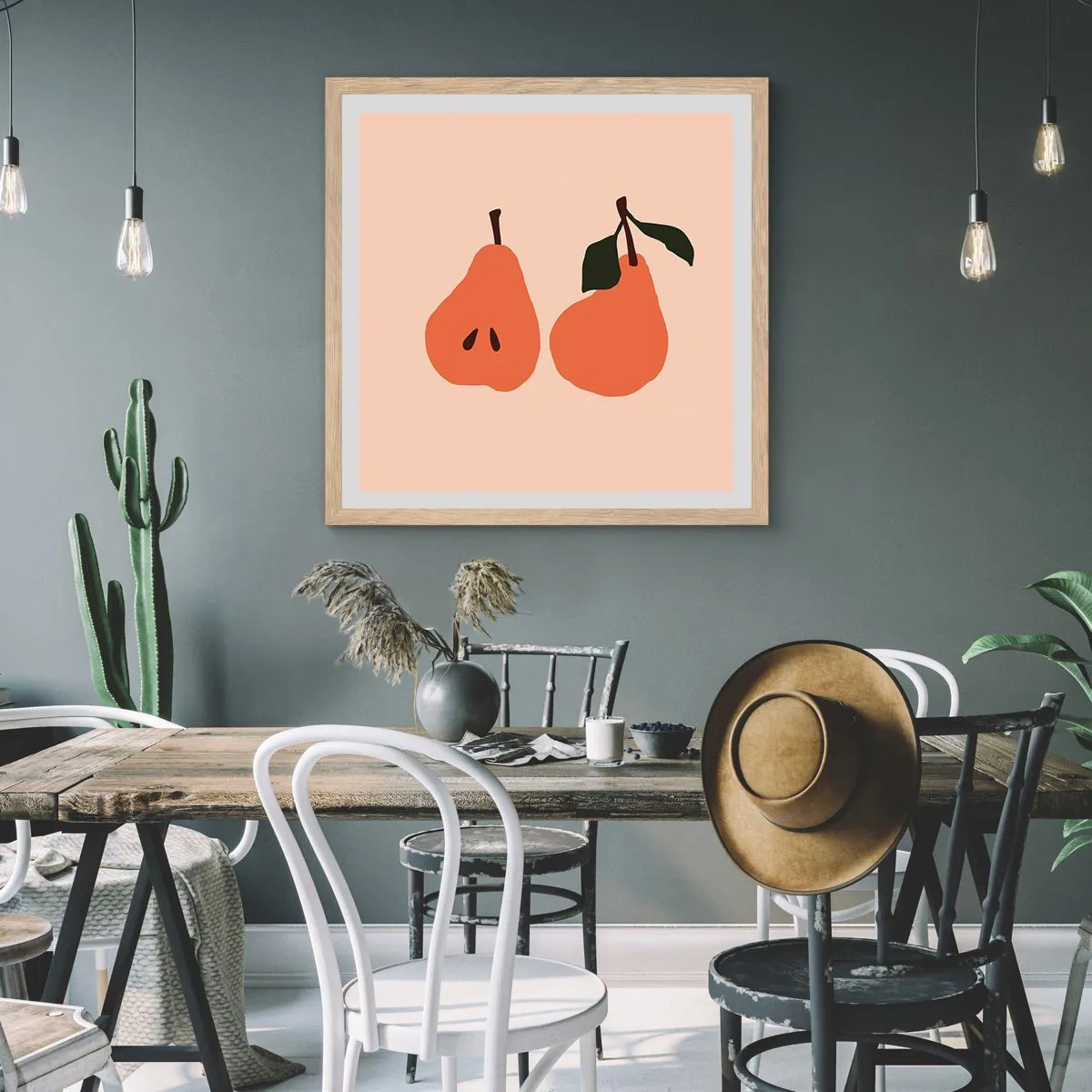 Poszter világos tölgy keretben - Maga az édesség - 50x50 cm