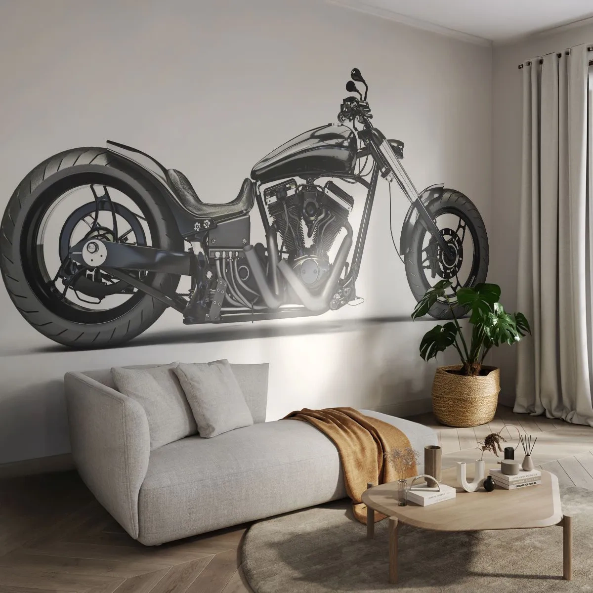 Fotótapéta Premium Sand - A szabadságot szeretőknek - Autóipari, Motorkerékpár, Chopper - 100x70 cm