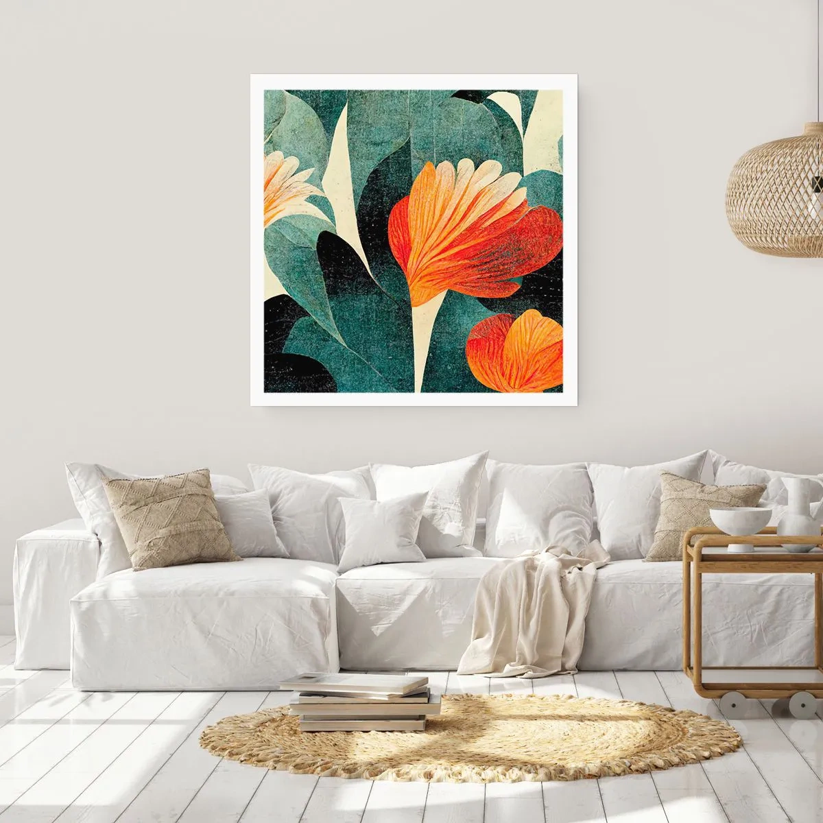 Poszter - A trópusok forrósága és a zöldellő hűvösség - 40x40 cm