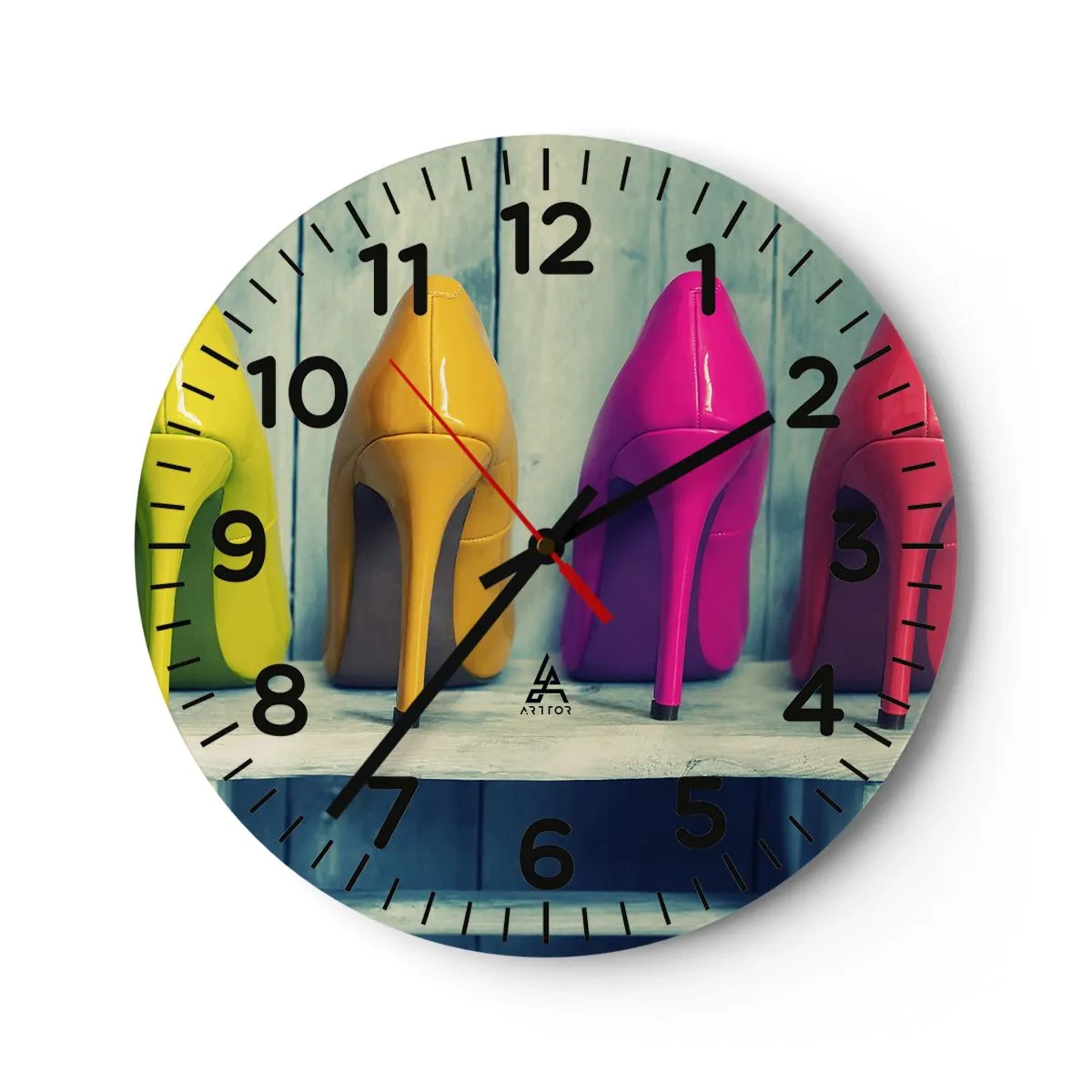 Falióra, Óra - Séta a szivárványon - 40x40 cm