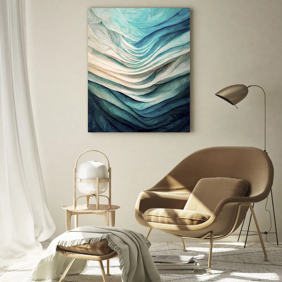 Üveg kép - Kék telhetetlenség - 50x70 cm